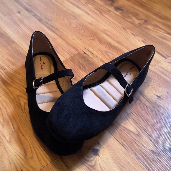 Mary Jane flat, faux suede, Sasha 18 - Picture 2 of 5